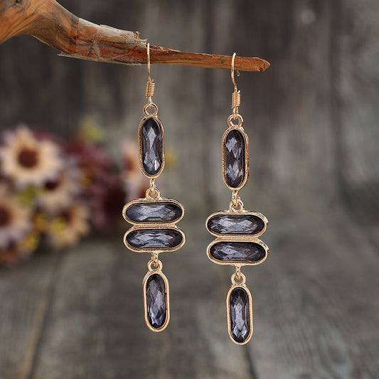 Shimmer Stones Drop Earrings