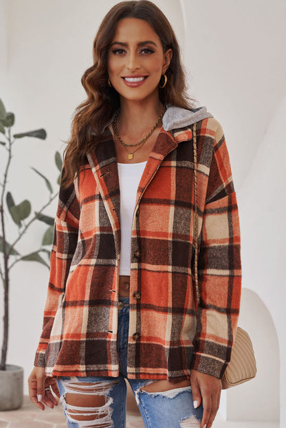 Highland Plaid Button-Up Jacket