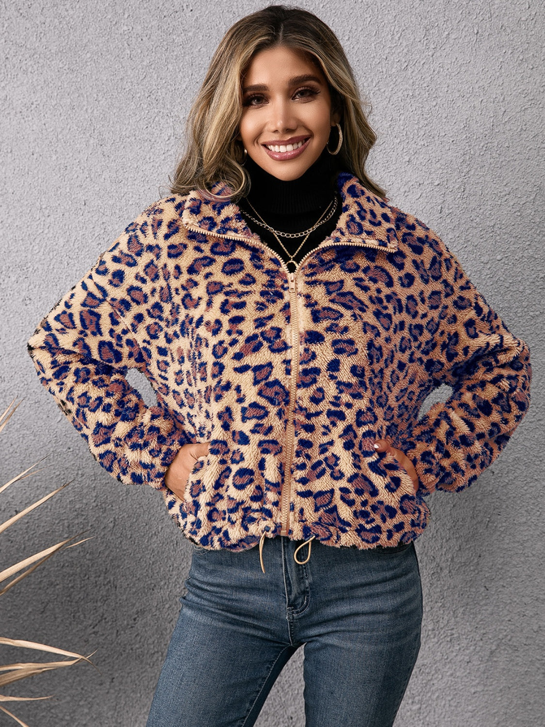 Willow Leopard Drawstring Jacket