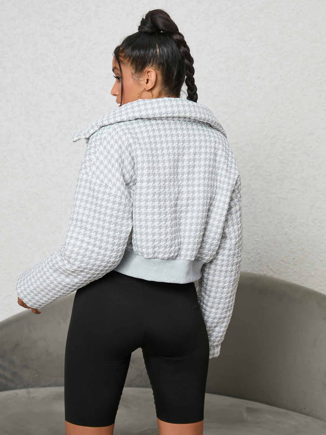 White Wonder Houndstooth Jacket