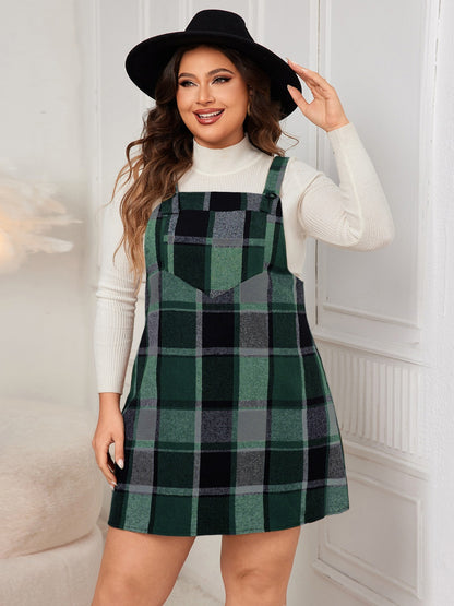 Stella Plaid Suspender Dress