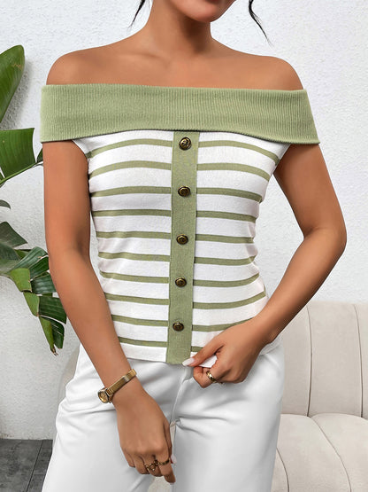 Kali Striped Charm Top