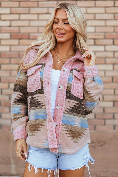 Boho Canyon Sherpa Trim Jacket