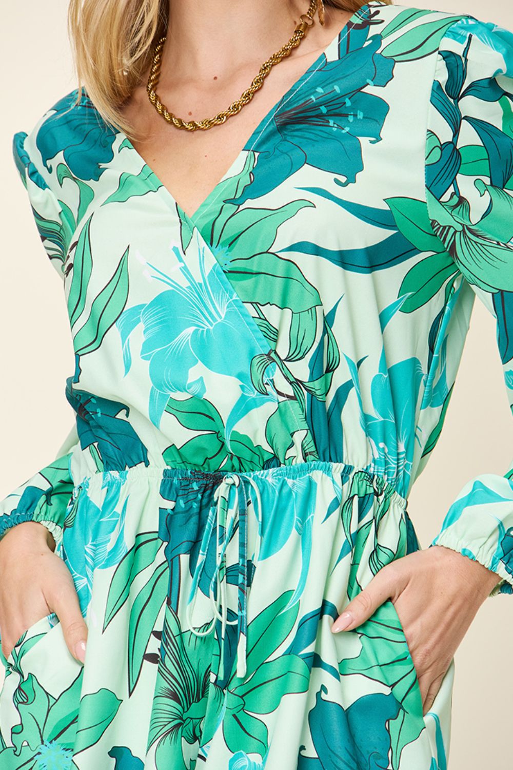 Bloom Breeze Floral Long Sleeve Romper