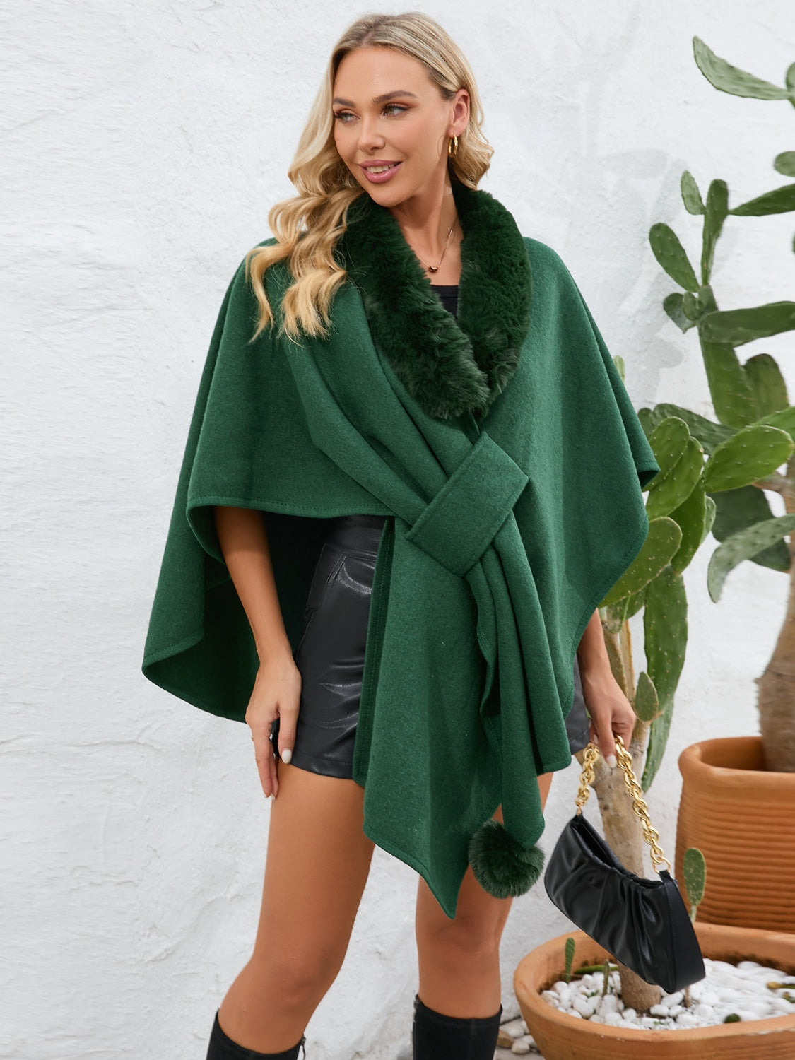 Josie Luxe Open Front Poncho