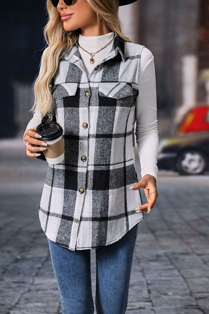 Sarah Plaid Charm Vest