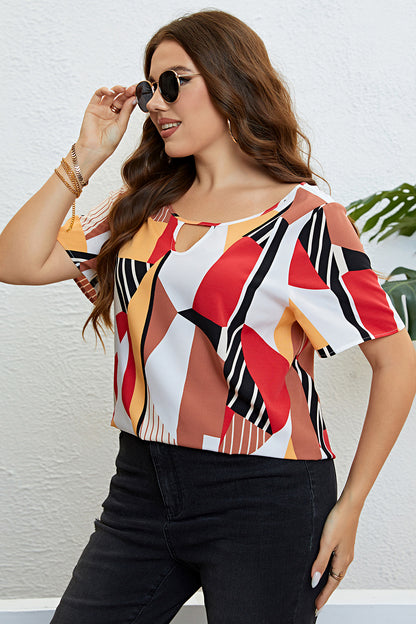 Claire Color Rush Cutout Blouse