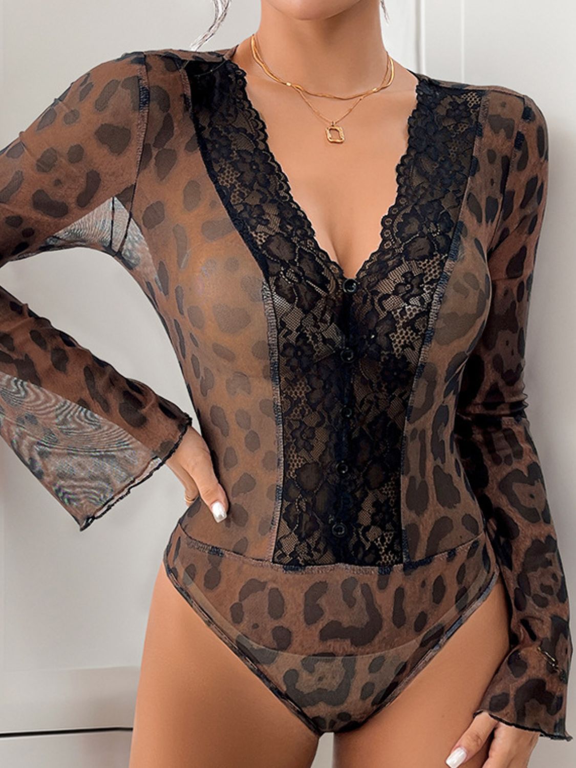 Exotic Essence Sheer Bodysuit