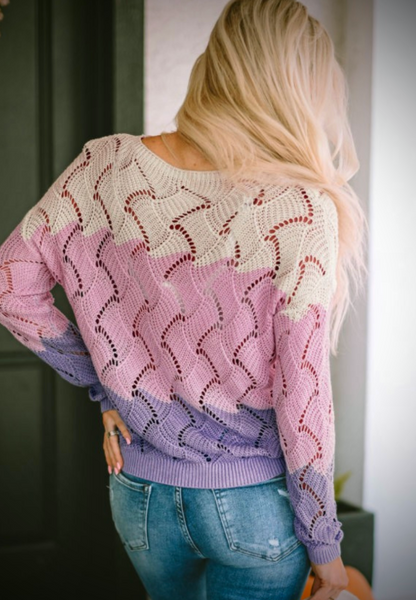 Blush Boundaries Sweater