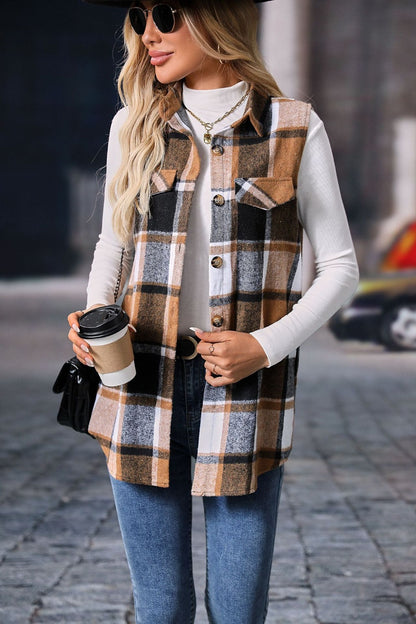 Sarah Plaid Charm Vest