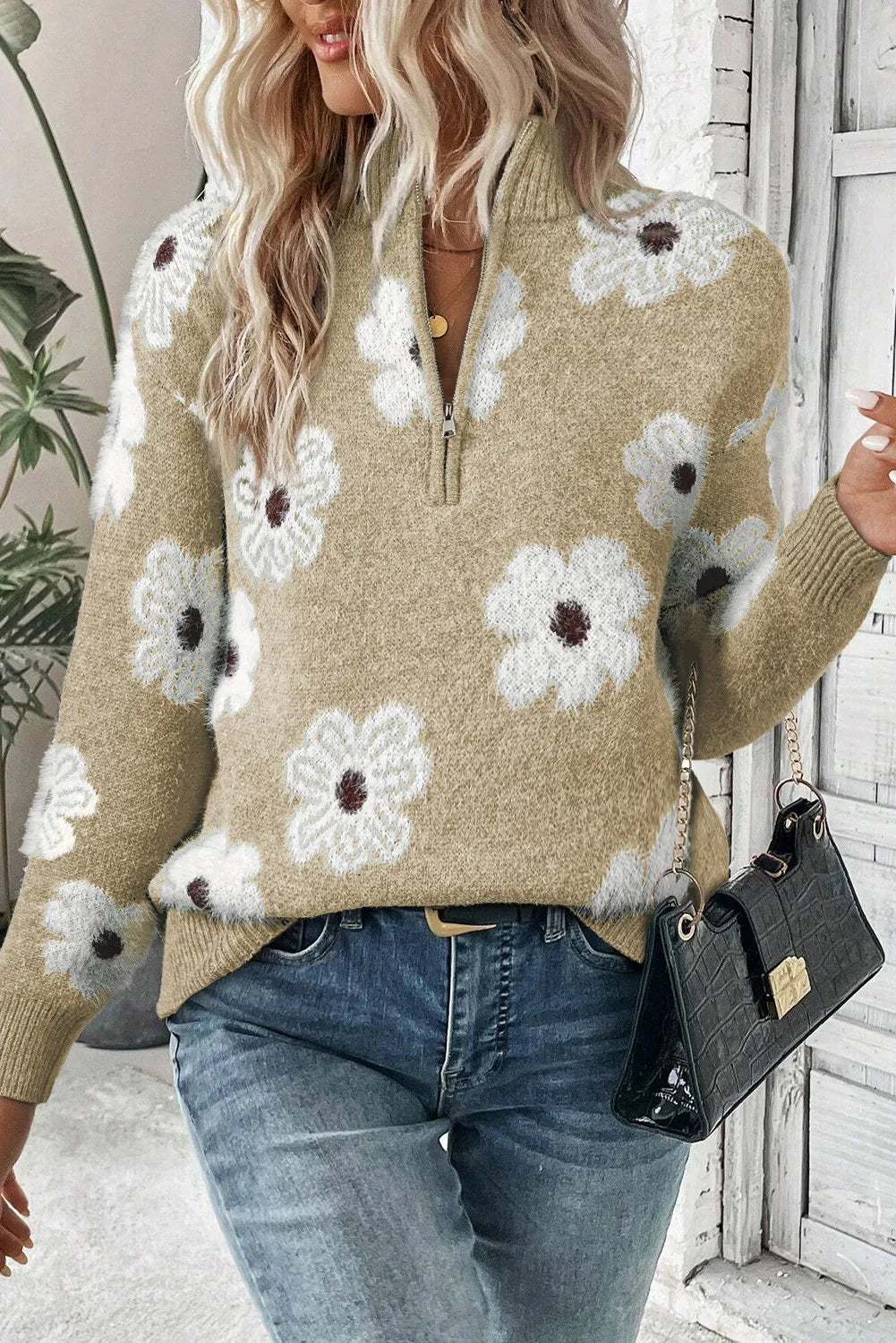 Wildflower Half Zip Pullover