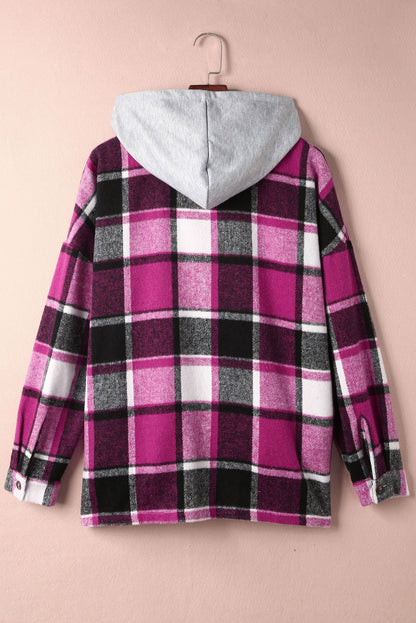 Highland Plaid Button-Up Jacket