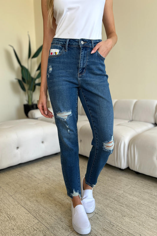 Majestic Hearts BF Jeans