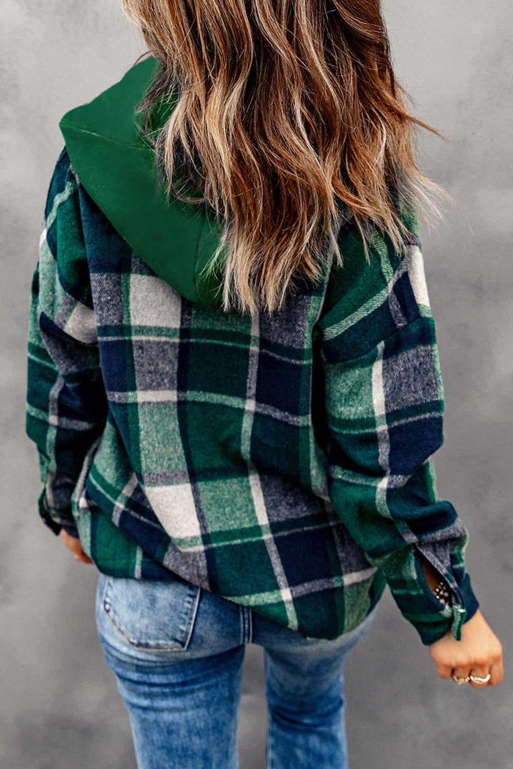 Highland Plaid Button-Up Jacket