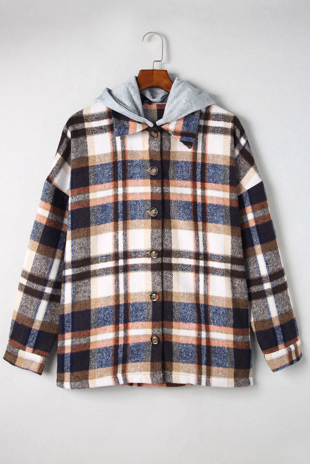 Highland Plaid Button-Up Jacket