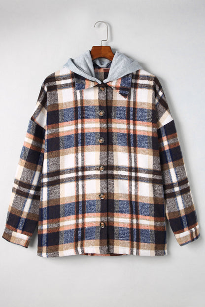 Highland Plaid Button-Up Jacket