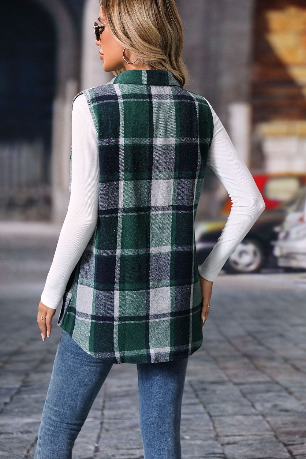 Sarah Plaid Charm Vest