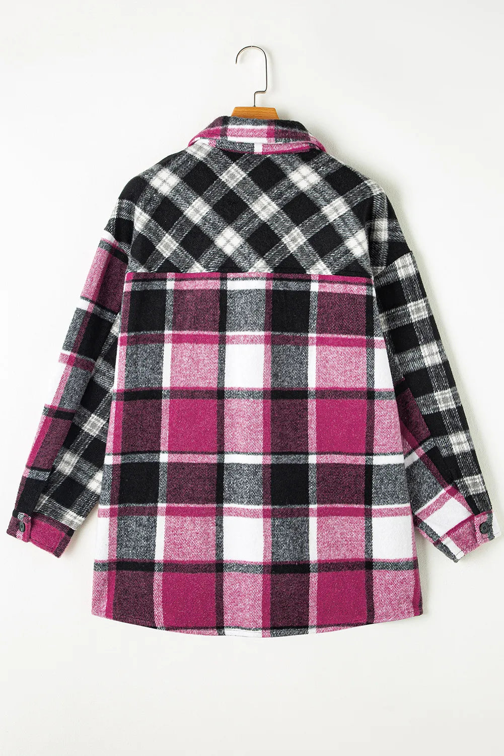 Blushing Nights Plaid Shacket