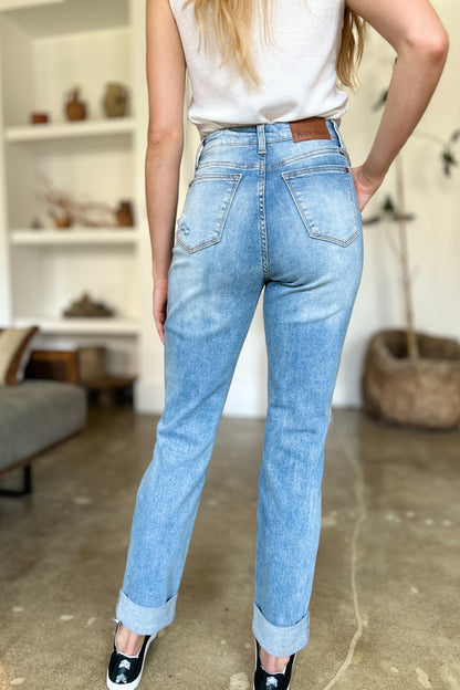 Frayed & Fitted Patch Pocket Jeans