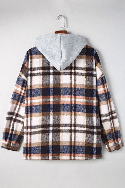 Highland Plaid Button-Up Jacket