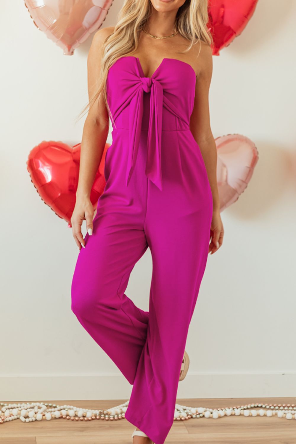 Berry Bliss Wide Leg Jumpsuit