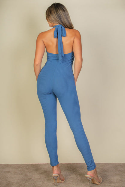 Harmony Deep Dive Bodycon Jumpsuit