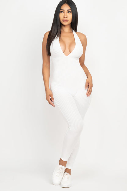 Harmony Deep Dive Bodycon Jumpsuit