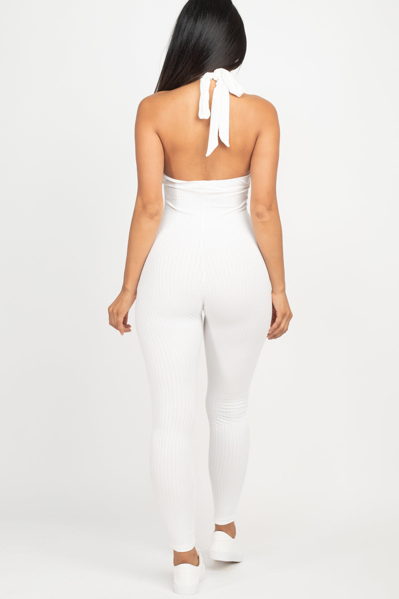 Harmony Deep Dive Bodycon Jumpsuit