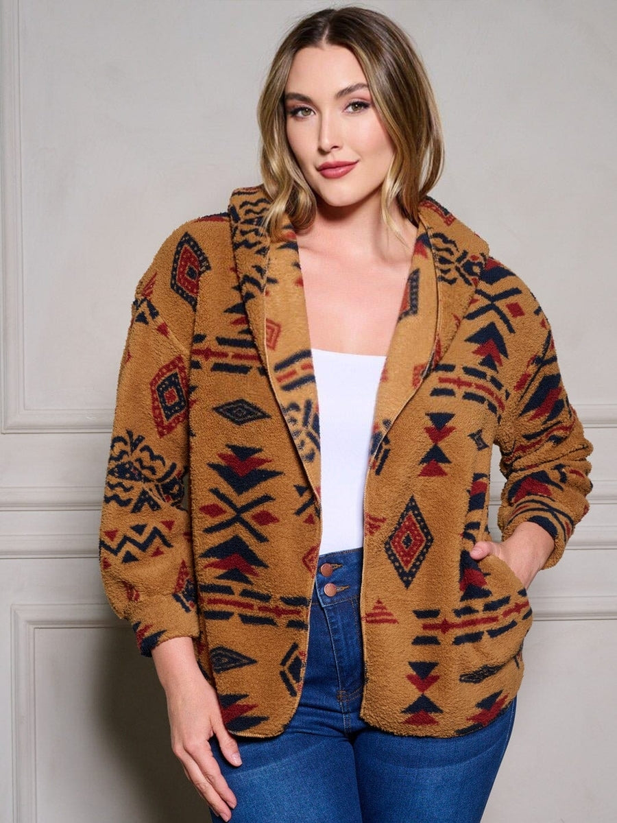 Western Charm Plush Cardi