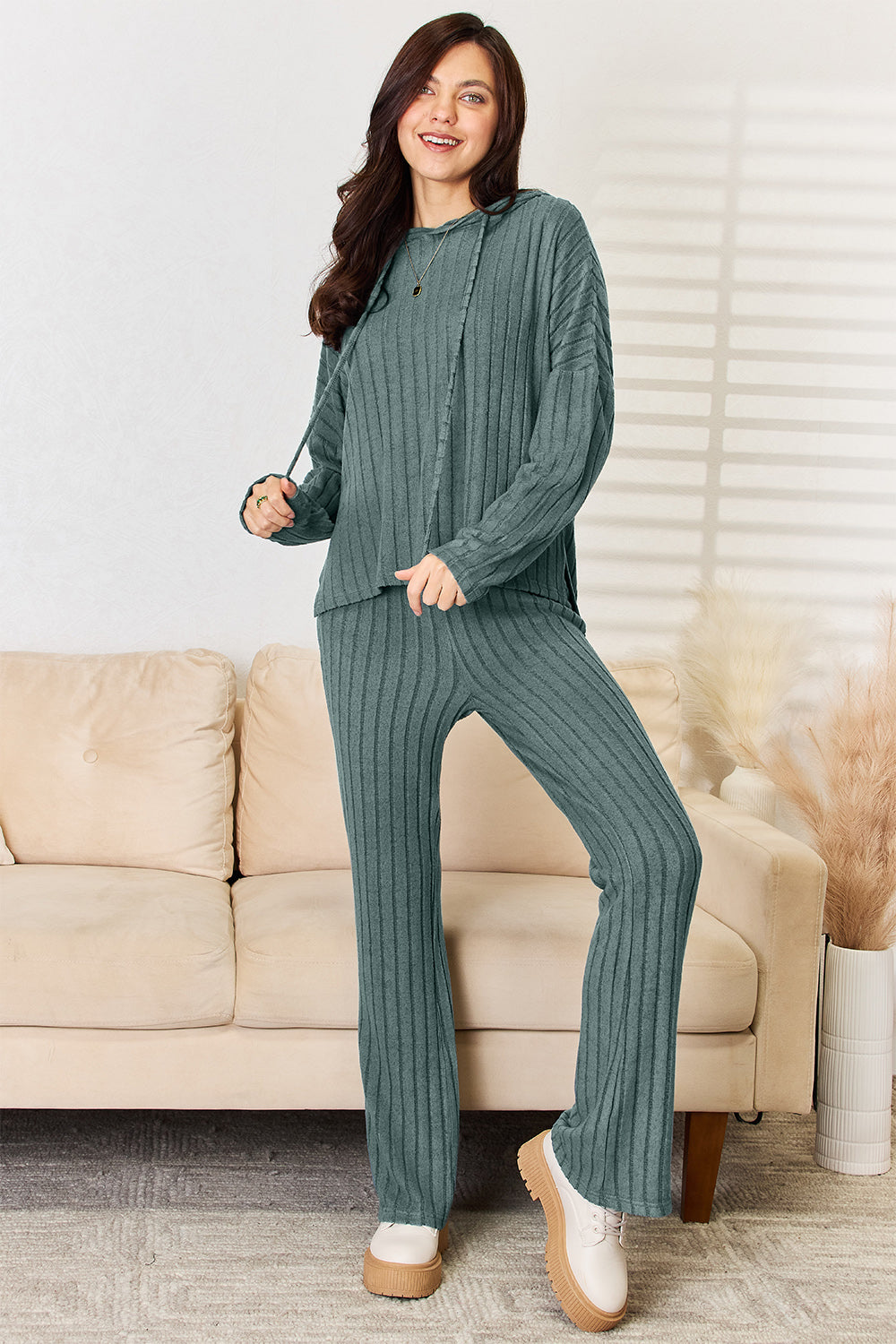 Simply Comfort Ribbed Lounge Set