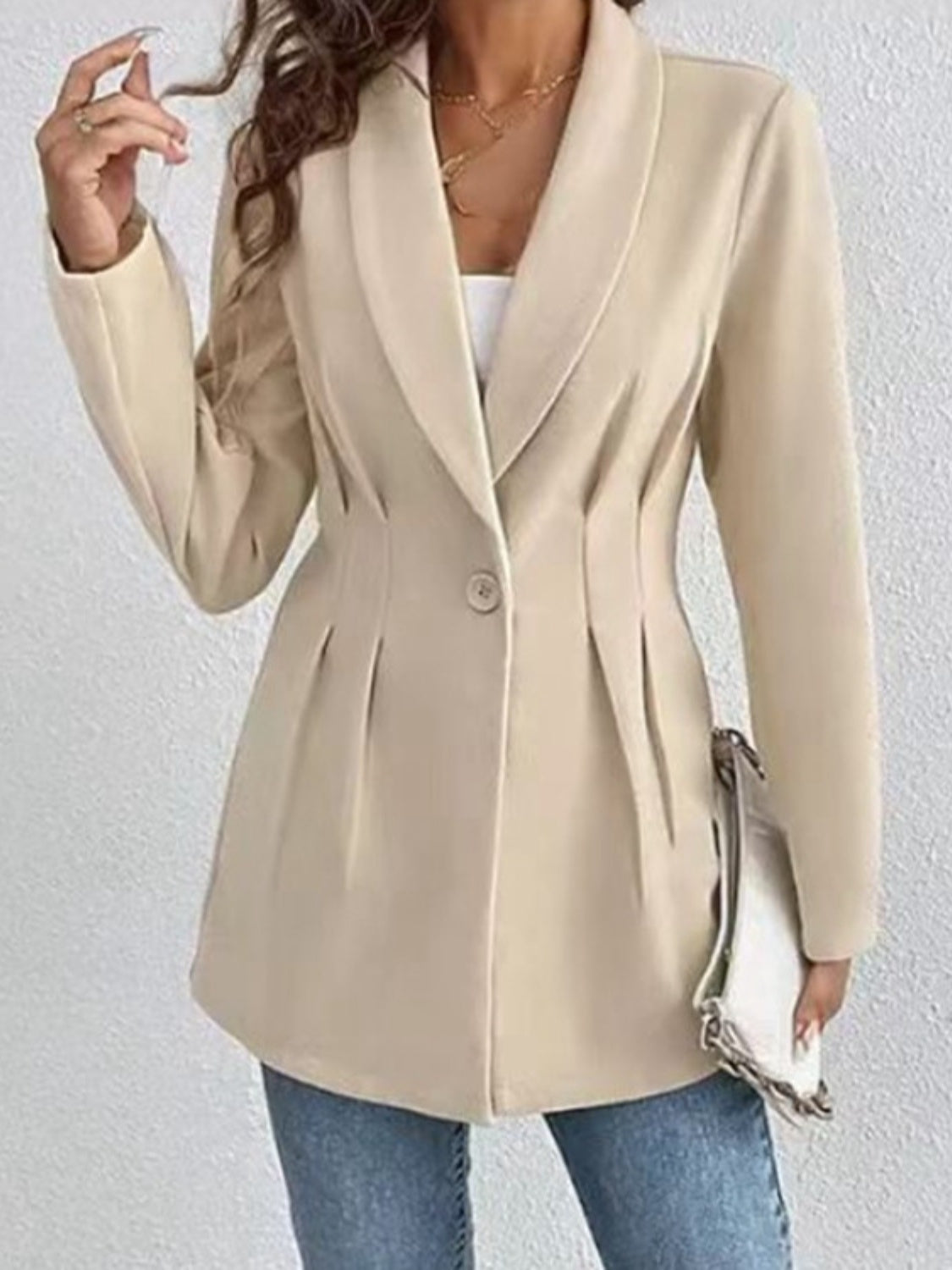 Madison Chic Pleat Blazer