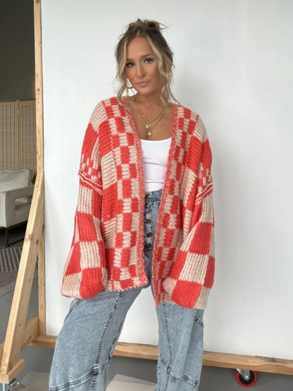 Plaid & Cozy Days Cardigan