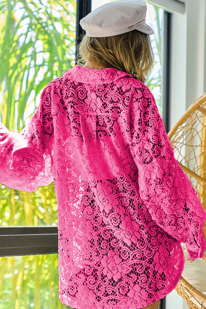 Pink Passion Lace Shacket