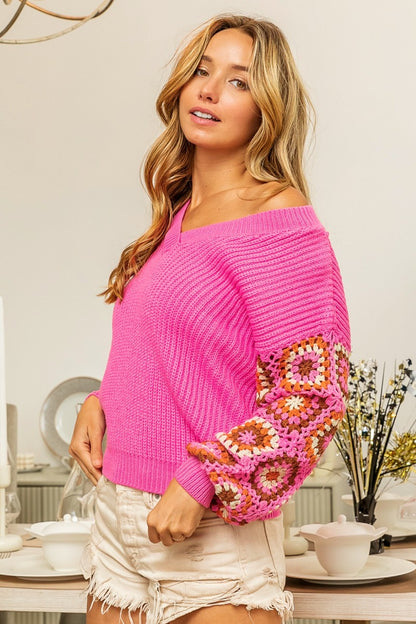Melanie Crochet Sweater