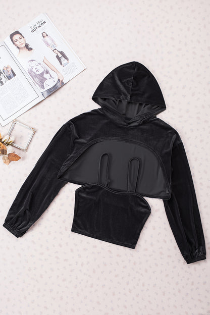Chill Out Cropped Hoodie Set