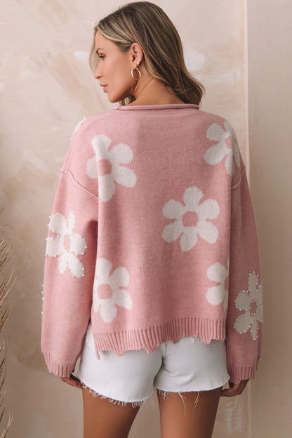 Floral Essence Pearl Sweater