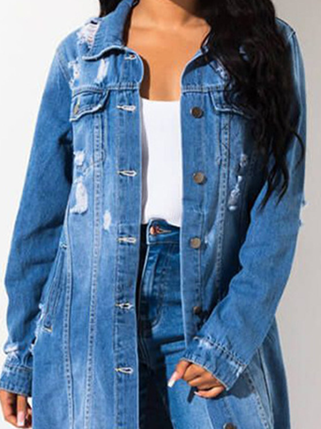 Distressed Dreams Denim Jacket