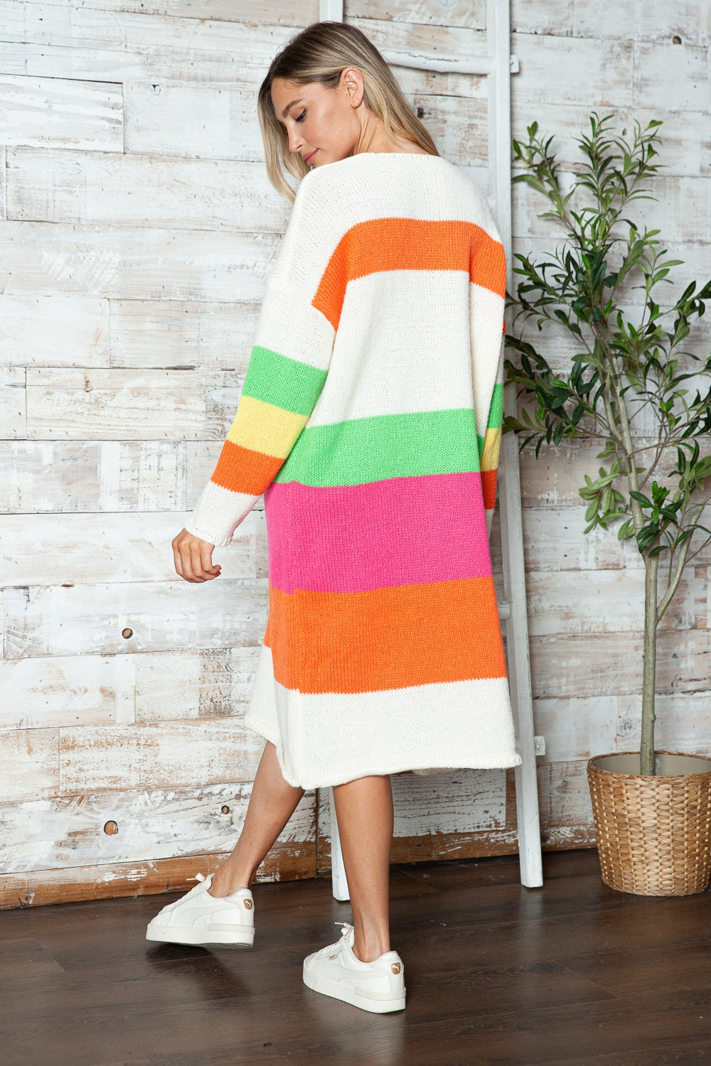 Vivid Block Sweater Dress