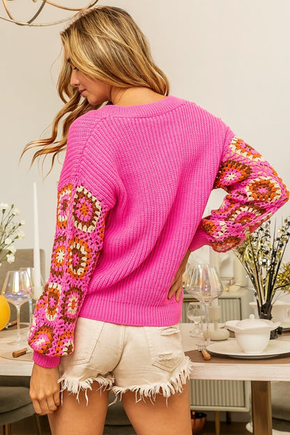 Melanie Crochet Sweater