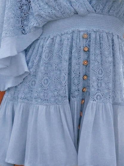 Lace Adoration Cutout Mini Dress