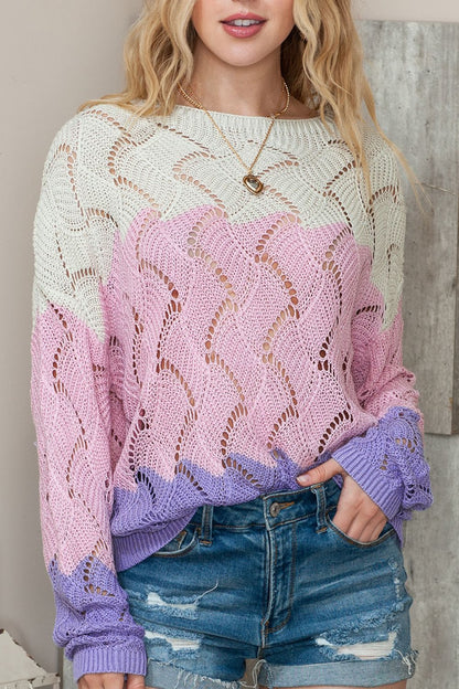 Blush Boundaries Sweater