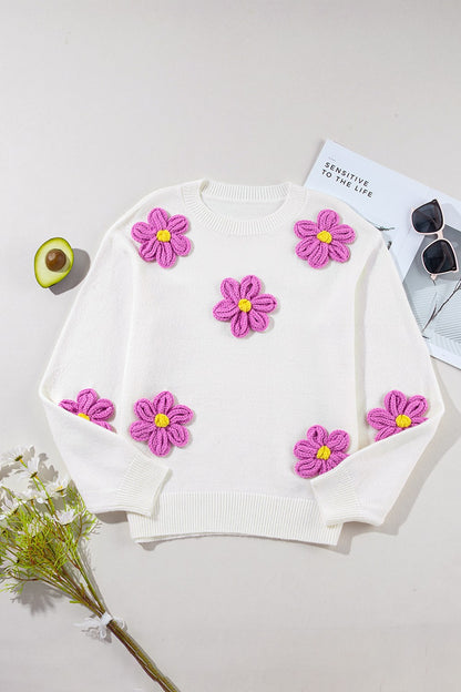 Petal Path Knit Sweater