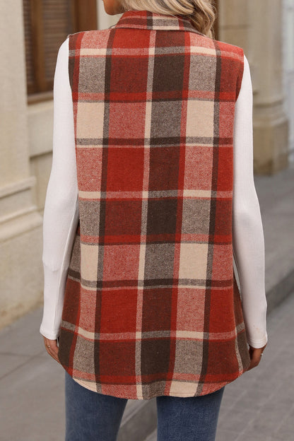 Sarah Plaid Charm Vest