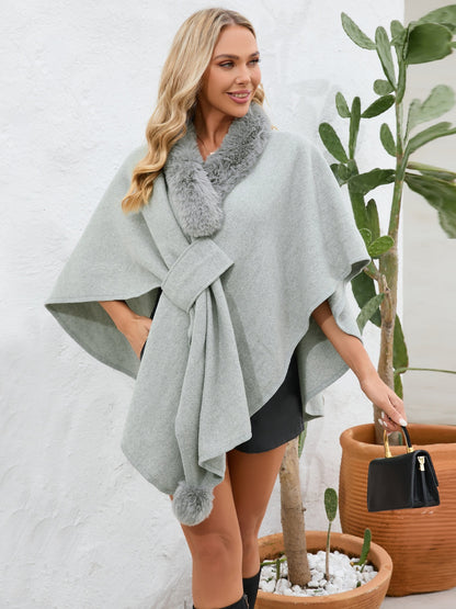 Josie Luxe Open Front Poncho