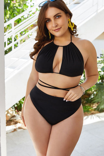 Curvy Flaunt & Flow Tied Back Bikini