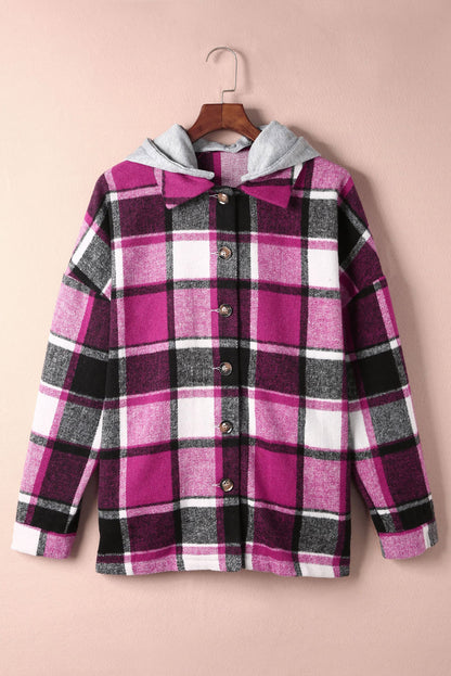 Highland Plaid Button-Up Jacket