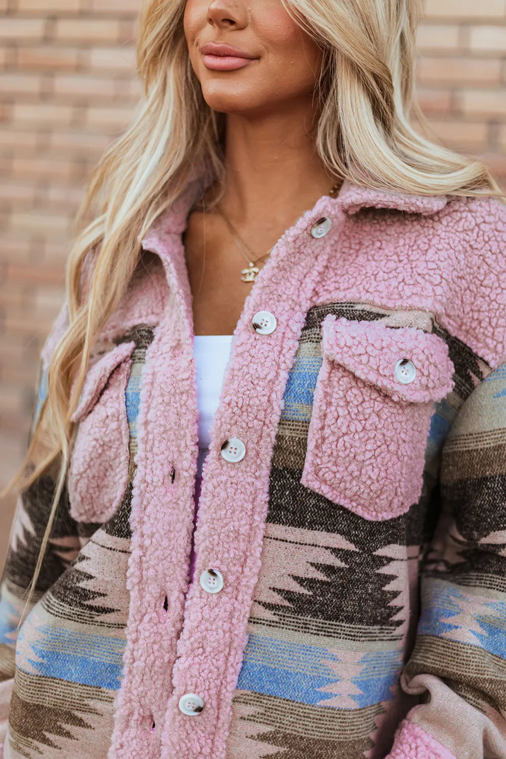 Boho Canyon Sherpa Trim Jacket