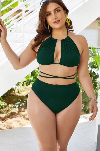 Curvy Flaunt & Flow Tied Back Bikini