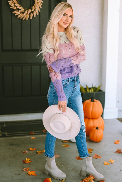 Blush Boundaries Sweater