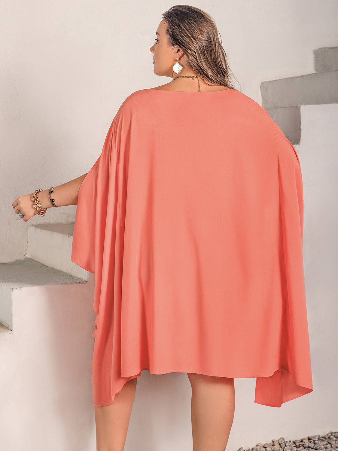 Chic Flow Batwing Dress